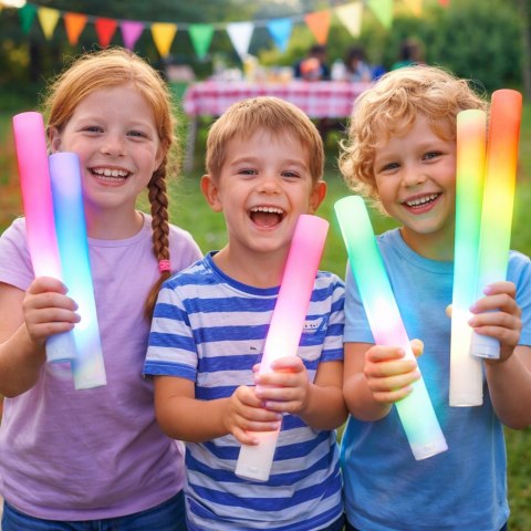 10x Pałki PAŁKA LED Świecące Piankowe Miecze Świetlne Wesele 18tka Impreza