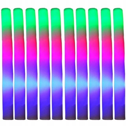 10x Pałki PAŁKA LED Świecące Piankowe Miecze Świetlne Wesele 18tka Impreza