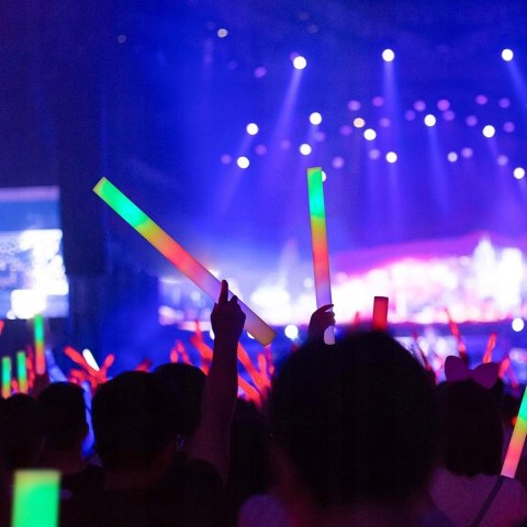 10x Pałki PAŁKA LED Świecące Piankowe Miecze Świetlne Wesele 18tka Impreza