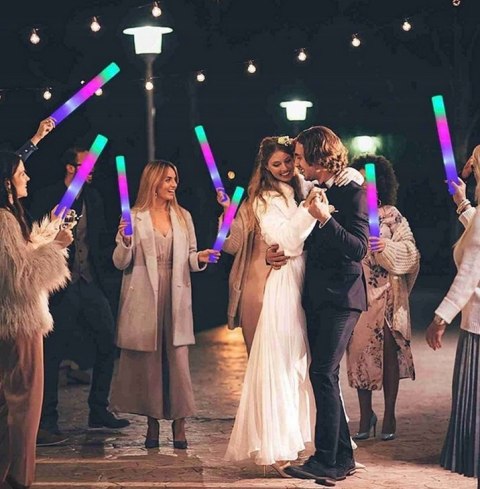 10x Pałki PAŁKA LED Świecące Piankowe Miecze Świetlne Wesele 18tka Impreza