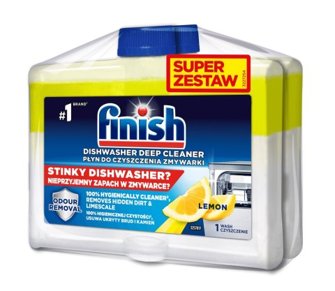 Finish Płyn do czyszczenia zmywarki Lemon Płyny 2 x 250ml