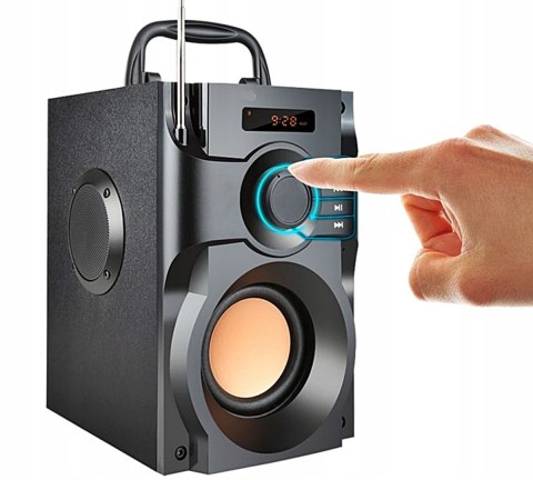 GŁOŚNIK BLUETOOTH MP3 FM RADIO przenośny BEZPRZEWODOWY USB AUX +PILOT