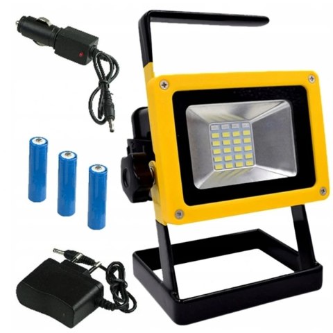 HALOGEN PRZENOŚNY LAMPA LED AKUMULATOR MOCNY NAŚWIETLACZ SMD 100W BUDOWLANY