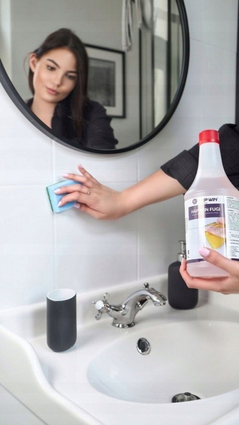 HAP WIN 1L Płyn do Czyszczenia Fug Spoin Płytek Rozpuszcza Brud Czyste Fugi