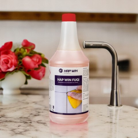 HAP WIN 1L Płyn do Czyszczenia Fug Spoin Płytek Rozpuszcza Brud Czyste Fugi