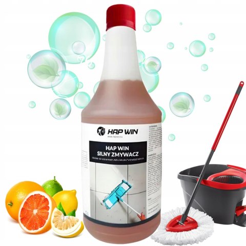 HAP WIN 1L Silny Zmywacz do Brudu Tłuszczu Sadzy Gres Beton