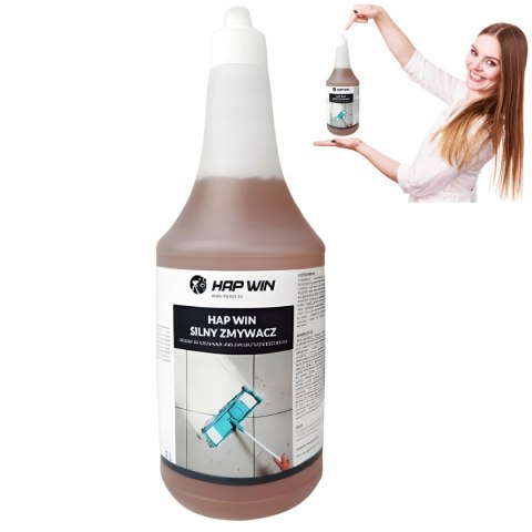 HAP WIN 1L Silny Zmywacz do Brudu Tłuszczu Sadzy Gres Beton