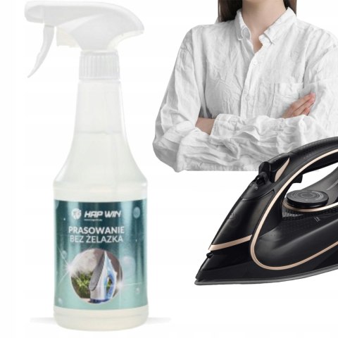 HAP WIN 500 ml ŻELAZKO W SPRAYU PŁYN PRASUJĄCY PRASUJE SZYBKO NIE PLAMI
