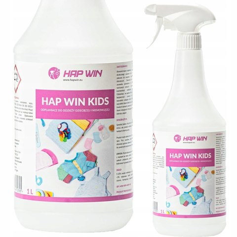HAP WIN ODPLAMIACZ DO UBRANEK DZIECIĘCYCH 1L ZMYWA TRAWE BŁOTO KREW JEDZENI