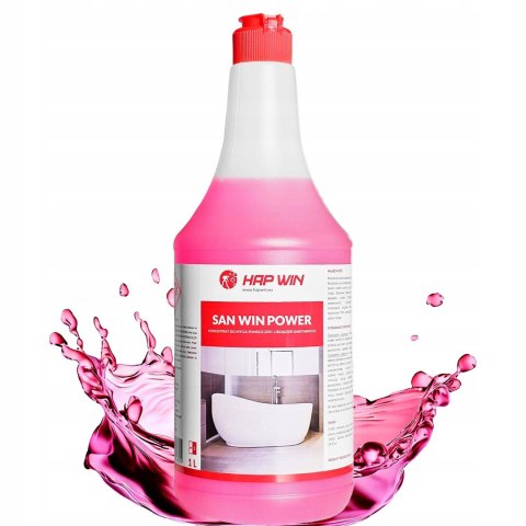 HAP WIN Power 1L Silny Odkamieniacz do Łazienki do Kabin Umywalek Skuteczn