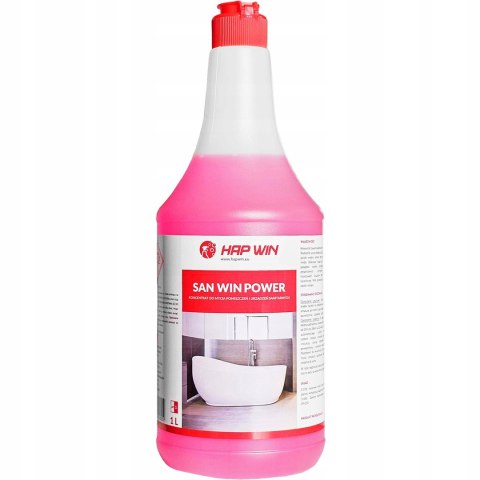 HAP WIN Power 1L Silny Odkamieniacz do Łazienki do Kabin Umywalek Skuteczn