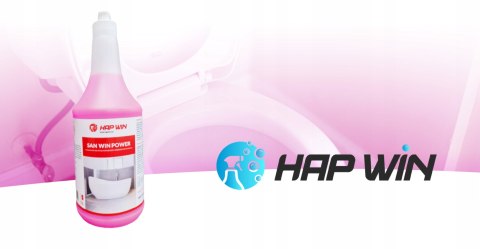 HAP WIN Power 1L Silny Odkamieniacz do Łazienki do Kabin Umywalek Skuteczn