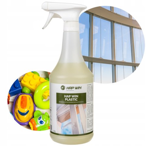 Hap Win 1L płyn do Czyszczenia Ram Okiennych PCV Plastiku Zabawek Mebli