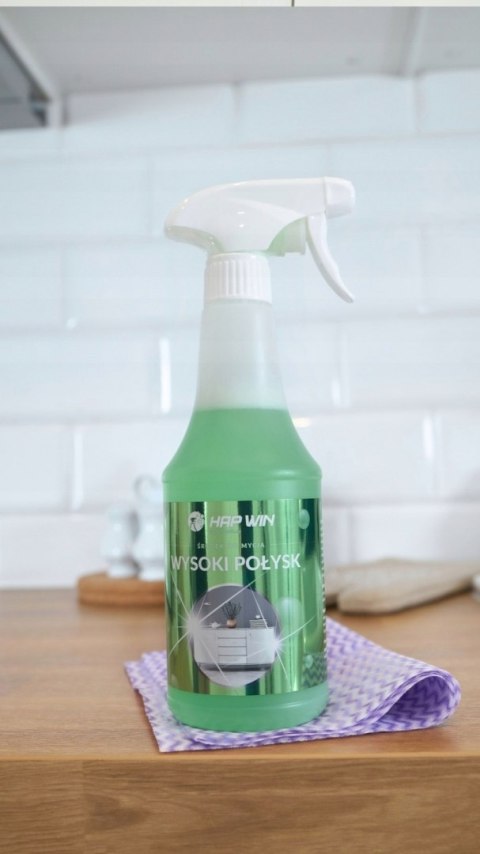 Hap Win 500 ml Płyn do mebli na wysoki połysk Usuwa kurz, tłuszcz, odciski