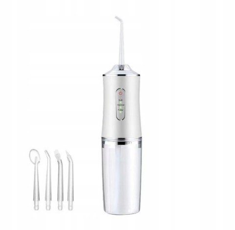 Irygator do Zębów Bezprzewodowy Dental Flosser USB 3 Tryby + Końcówki