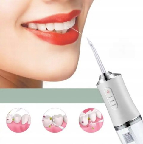 Irygator do Zębów Bezprzewodowy Dental Flosser USB 3 Tryby + Końcówki