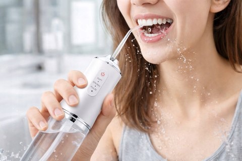 Irygator do Zębów Bezprzewodowy Dental Flosser USB 3 Tryby + Końcówki