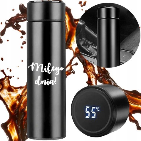 KAWA ZIARNISTA ŚWIEŻO PALONA Vibe Coffe mocna Arabica 1kg + termos PREZENT