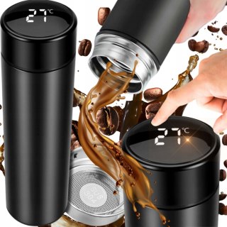 KUBEK TERMICZNY TERMOS DOTYKOWY LED NA KAWĘ HERBATĘ SMART DO AUTA 500ml