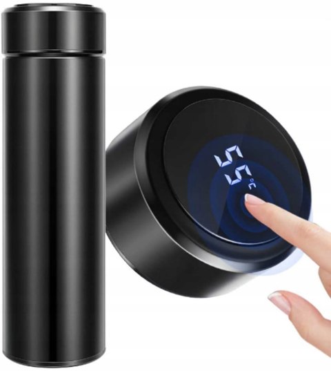 KUBEK TERMICZNY TERMOS DOTYKOWY LED NA KAWĘ HERBATĘ SMART DO AUTA 500ml