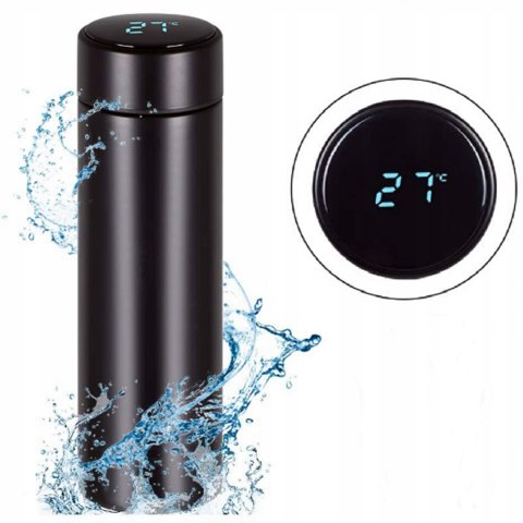 KUBEK TERMICZNY TERMOS DOTYKOWY LED NA KAWĘ HERBATĘ SMART DO AUTA 500ml