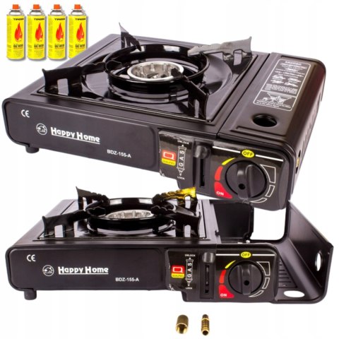 KUCHENKA TURYSTYCZNA KARTUSZE REDUKCJA NA BUTLE PRZENOŚNA W WALIZCE 4x GAZ