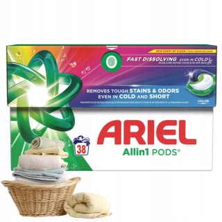 Kapsułki do prania kolorowego Ariel All in 1 38 sztuk