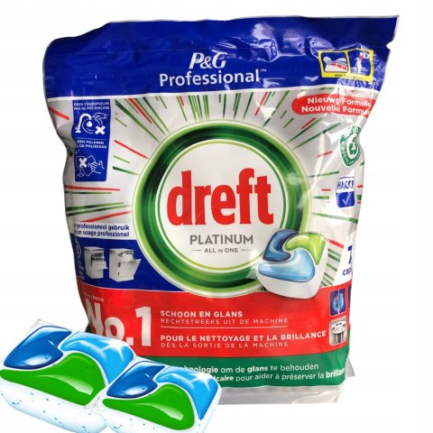 Kapsułki do zmywarki Dreft Platinum all in one 75 szt