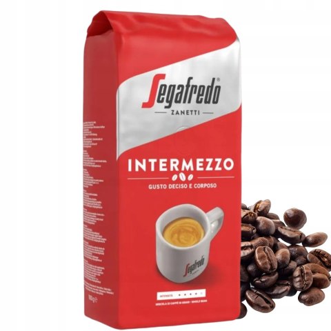 Kawa Ziarnista Segafredo Intermezzo 1kg Arabica Robusta Mocna 1000g