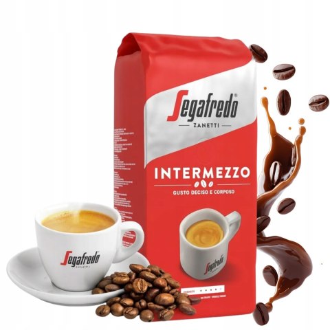 Kawa Ziarnista Segafredo Intermezzo 1kg Arabica Robusta Mocna 1000g