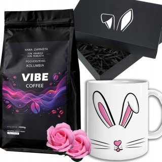 Kawa Ziarnista Świeżo Palona 1kg VIBE COFFEE Kolumbia + Kubek Prezent