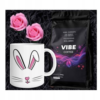 Kawa Ziarnista Świeżo Palona 1kg VIBE COFFEE Kolumbia + Kubek Prezent