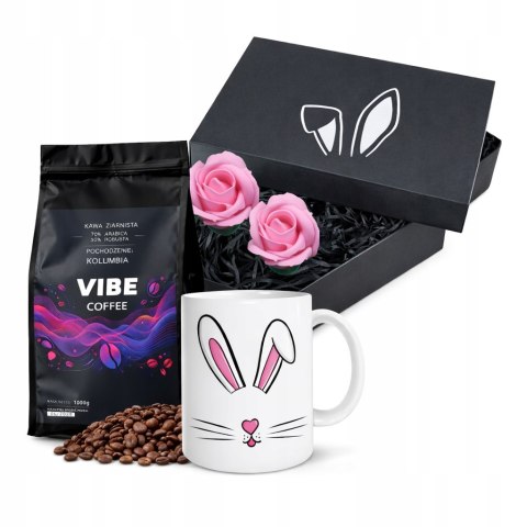 Kawa Ziarnista Świeżo Palona 1kg VIBE COFFEE Kolumbia + Kubek Prezent