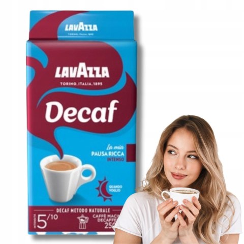 Kawa mielona bezkofeinowa Lavazza Intenso DECAF 250 g
