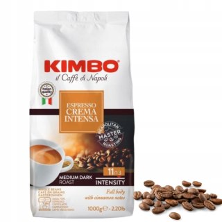 Kawa ziarnista 1 kg mieszana Kimbo arabica Dolce Crema INTENSA 1000 g