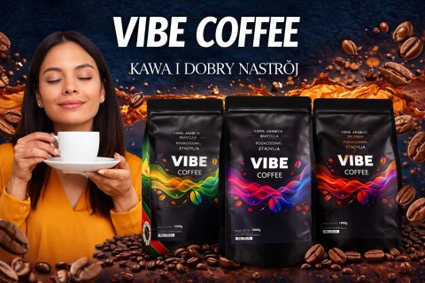 Kawa ziarnista 1kg KENIA 100% ARABICA VIBE COFFE Świeżo Palona do ekspresu