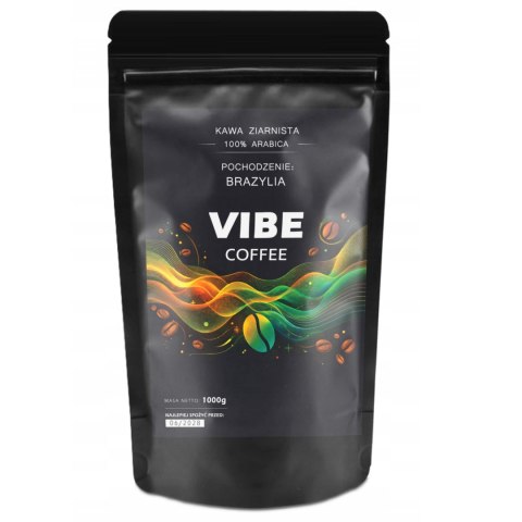 Kawa ziarnista VIBE COFFE Brazylia 1kg Świeżo Palona - 100% Arabica 1000g