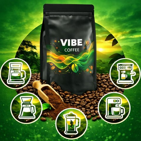 Kawa ziarnista VIBE COFFE Brazylia 1kg Świeżo Palona - 100% Arabica 1000g