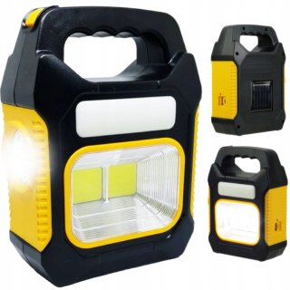 LAMPA HALOGEN PRZENOŚNY Z AKUMULATOREM LED MAŁY WARSZTATOWA MOCNA LATARKA