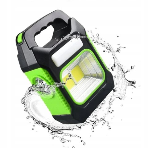 LAMPA HALOGEN PRZENOŚNY Z AKUMULATOREM LED MAŁY WARSZTATOWA MOCNA LATARKA