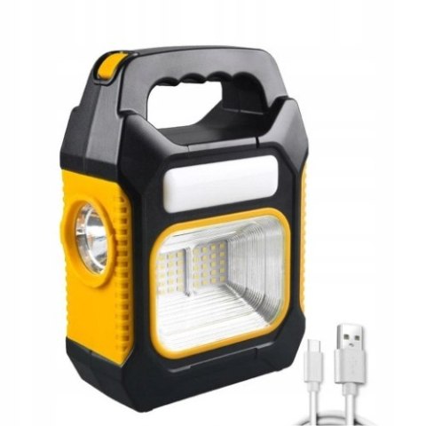 LAMPA HALOGEN PRZENOŚNY Z AKUMULATOREM LED MAŁY WARSZTATOWA MOCNA LATARKA