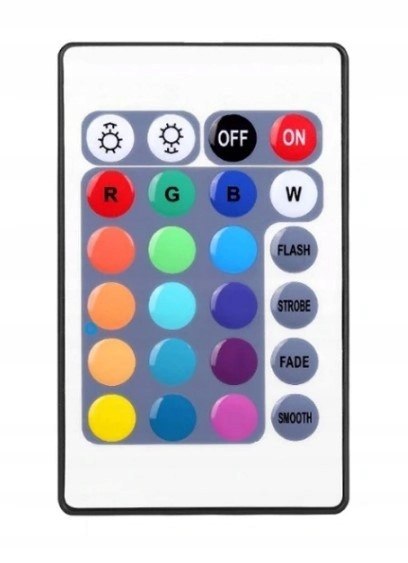 LEDY TAŚMA LED RGB BIAŁA KOLOROWA MOCNA WODOODPORNA SAMOPRZYLEPNA 5M PILOT