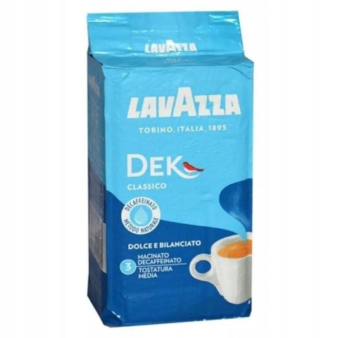 Lavazza Dek Classico kawa mielona bezkofeinowa Decaffeinato 250g