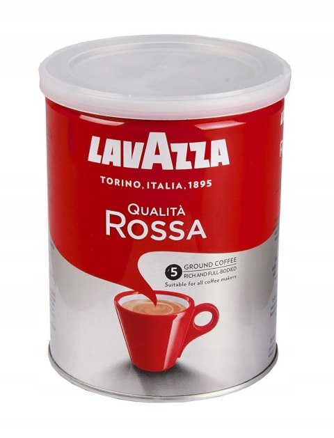 Lavazza Qualità Rossa Kawa mielona Arabica Robusta 250 puszka