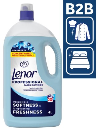 Lenor DUŻY Płyn do płukania tkanin 4l Morska Bryza 200 płukań niebieski