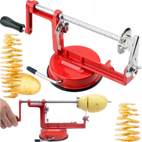 MASZYNKA DO ZIEMNIAKÓW WARZYW SPIRALA ZAKRĘCONA FRYTKA KRAJALNICA