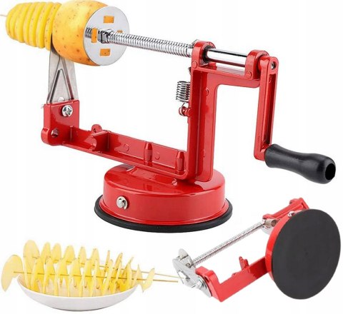 MASZYNKA DO ZIEMNIAKÓW WARZYW SPIRALA ZAKRĘCONA FRYTKA KRAJALNICA