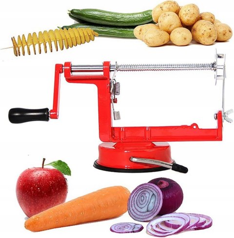 MASZYNKA DO ZIEMNIAKÓW WARZYW SPIRALA ZAKRĘCONA FRYTKA KRAJALNICA