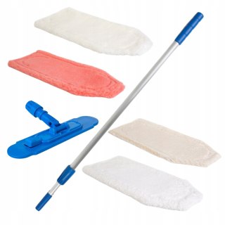 Raypath Mop płaski + kij Uniwersalny zestaw podłogowy nakładki wkłady