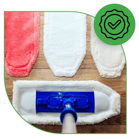 Raypath Mop płaski + kij Uniwersalny zestaw podłogowy nakładki wkłady